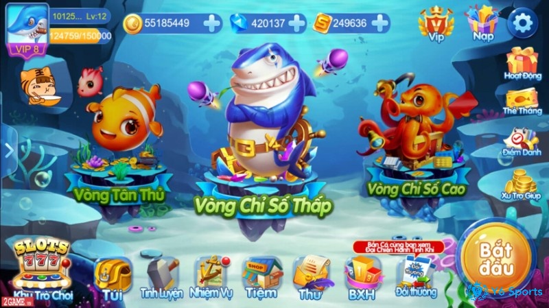 Nhiều cấp độ chơi để tất cả mọi thành viên tham gia đều có thể tìm được phòng chơi ưng ý