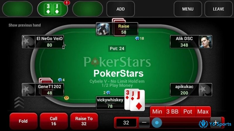 Thuật ngữ chỉ các lựa chọn có trong cách đánh bài poker