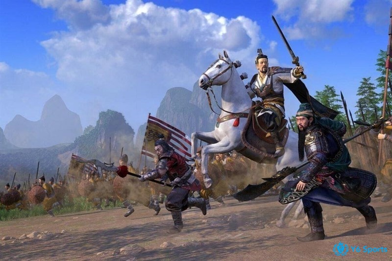 Total War: Three Kingdoms cho phép người chơi quản lý tài nguyên, xây dựng thành trì và phát triển công nghệ