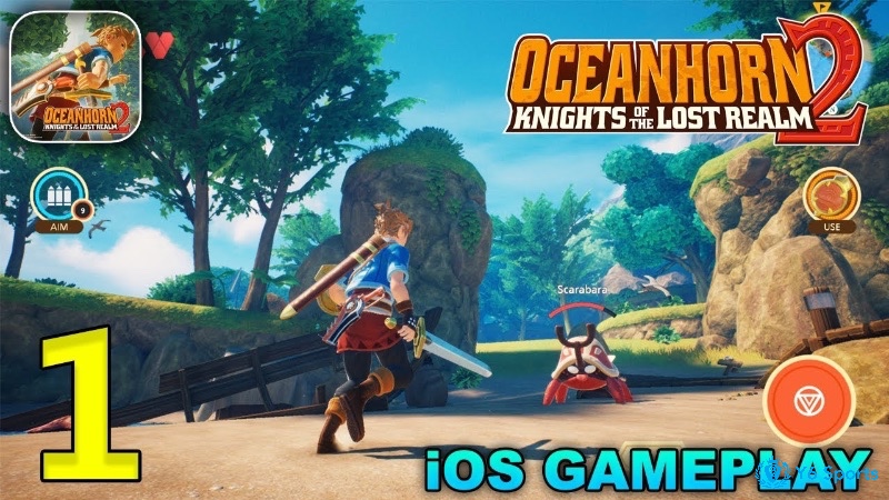 Apple Arcade exclusive Oceanhorn 2: Knights of the Lost Realm - tựa game thế giới mở độc quyền trên appstore.