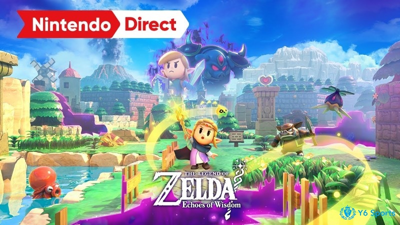 The Legend of Zelda: Echoes of Wisdom cho phép người chơi điều khiển công chúa Zelda trong một cuộc phiêu lưu chính thức