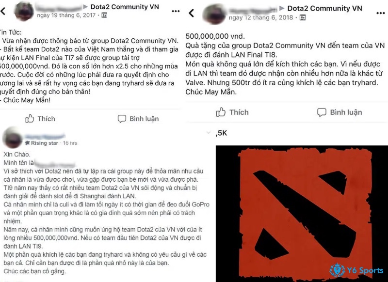 Cộng đồng game thủ Việt sôi nổi trong các group hoặc fanpage MOBA.