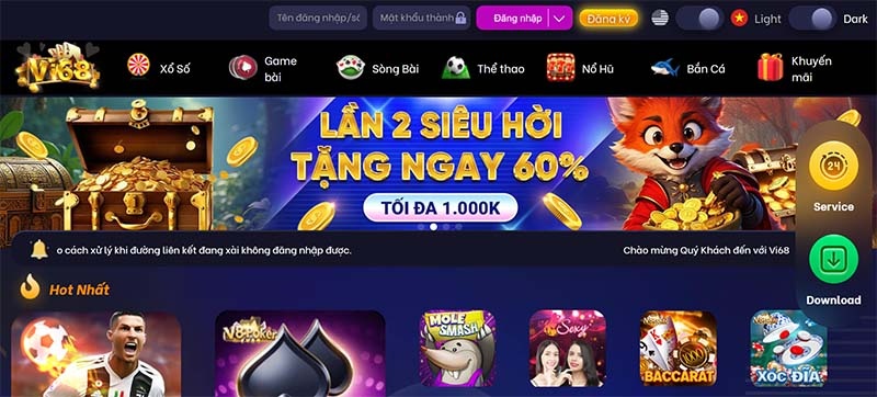 Đăng ký Vi68 - Hướng dẫn các bước đơn giản và dễ dàng