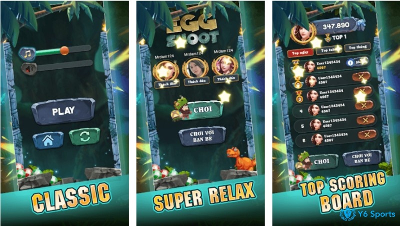 Gameplay nguyên bản của Egg Shooter Classic đơn giản và dễ chơi.