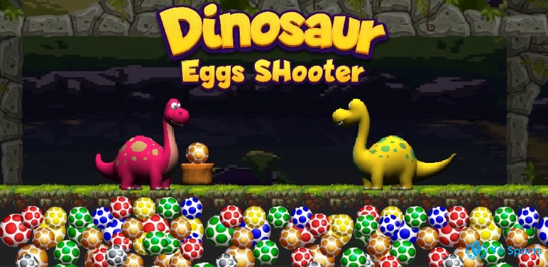 Dinosaur Egg Shooter cho phép người dùng chơi game bắn trứng khủng long offline.