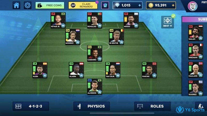 Đội bóng tùy chỉnh và sân vận động thiết kế riêng trong Dream League Soccer.