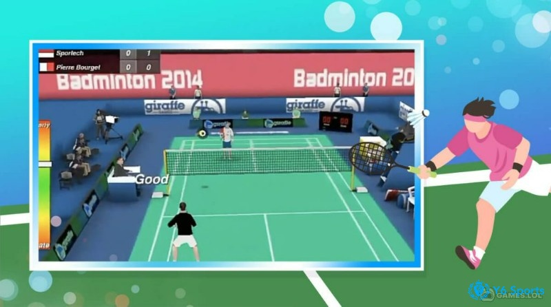 Badminton Battle miễn phí dễ chơi, chỉ cần chuột để điều khiển nhưng để leo rank cao bạn cần luyện tập kỹ năng thường xuyên