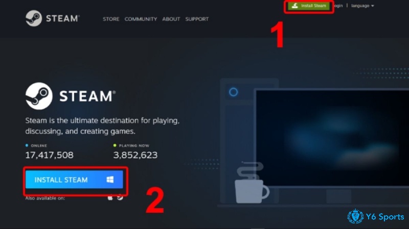 Quy trình tải game đá bóng PC qua Steam, Epic Games và Origin nhanh chóng, an toàn.