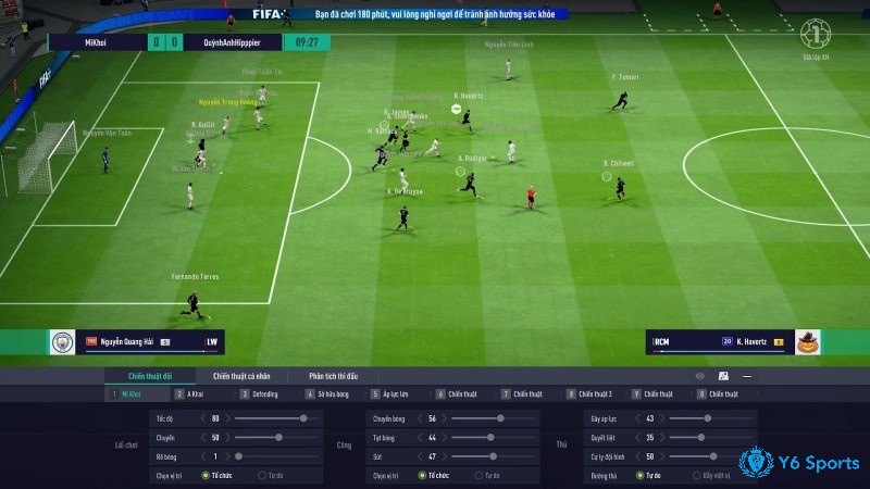 Chiến thuật, kỹ năng và thiết lập điều khiển giúp nâng cao trình độ chơi game đá bóng PC.