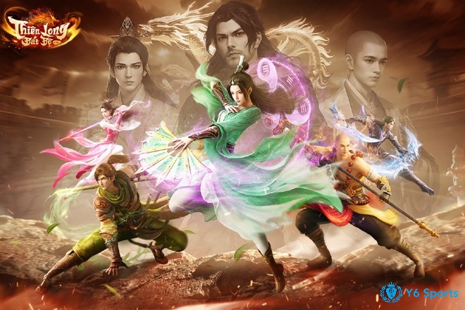 Game giống võ lâm truyền kỳ mobile với nhân vật Đoàn Dự, Tiêu Phong và hệ thống PvP, PvE phong phú.