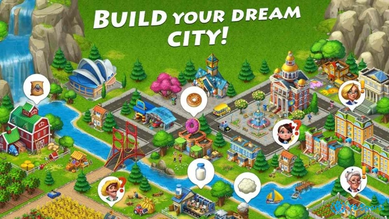 Chơi game nông trại online dễ điều khiển cho màn hình cảm ứng.