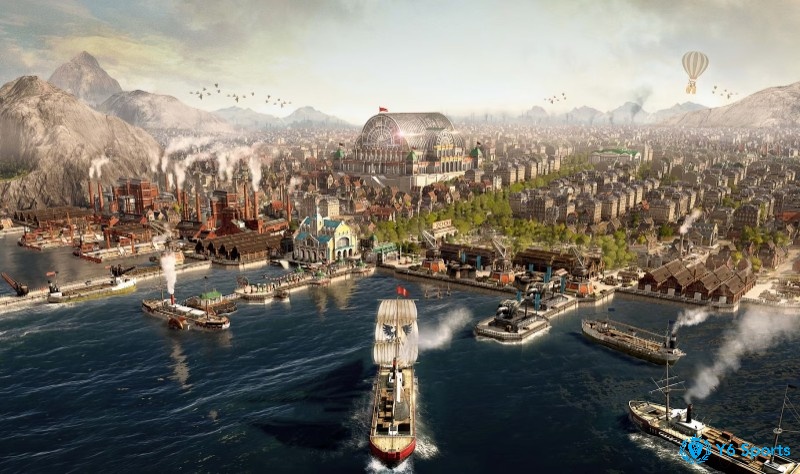 Game xây dựng thành phố PC với phát triển đế chế thương mại và công nghiệp giữa bối cảnh lịch sử ấn tượng.