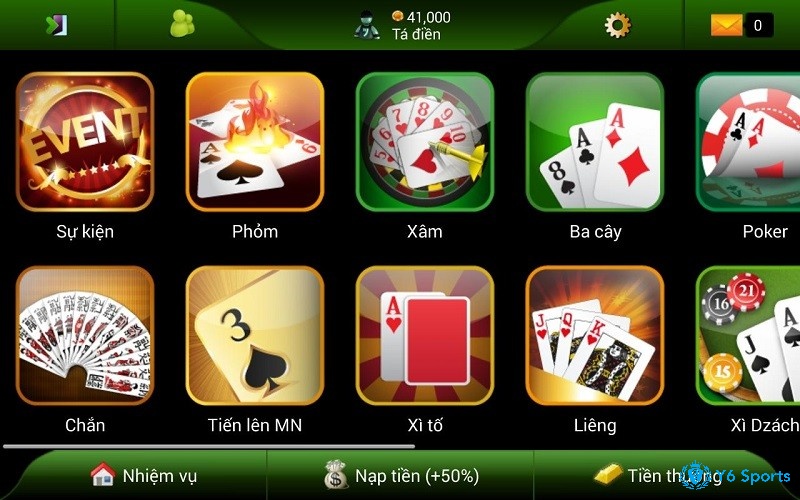 Ứng dụng game đánh bài trên iOS với nhiều thể loại từ truyền thống đến quốc tế.
