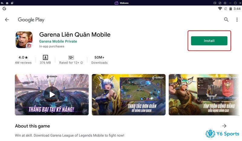 Người chơi chỉ cần vài bước đơn giản từ 868vip để bắt đầu chơi game mobile trên PC không cần giả lập.