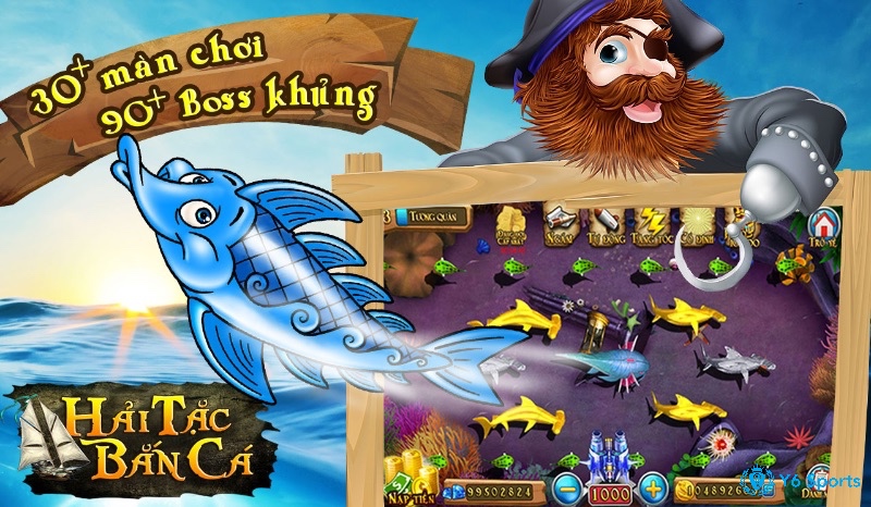 Người chơi khám phá Ichimaru – Bắn Cá Vua Hải Tặc, săn boss và thu thập kho báu để nâng cấp súng và mở khóa vùng biển mới