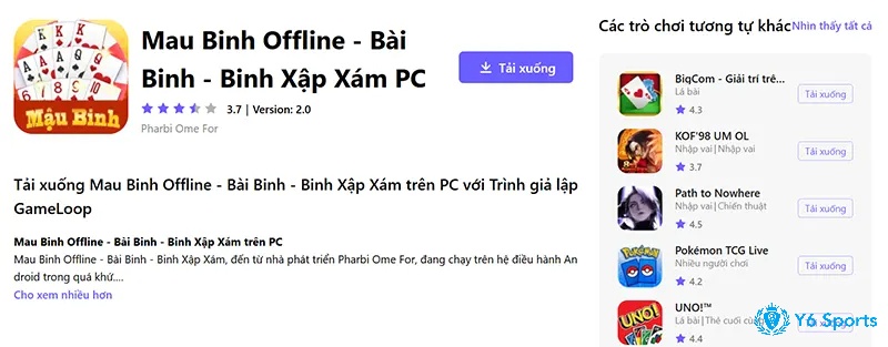 Bạn cũng có thể cài đặt ứng dụng game mậu binh cho máy tính để giải trí mỗi ngày