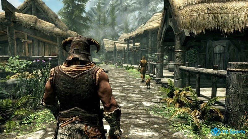 Khung cảnh hùng vĩ và tự do khám phá vô hạn trong thế giới giả tưởng Skyrim.