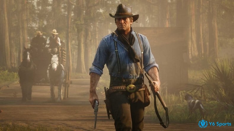 Arthur Morgan giữa khung cảnh miền Tây nước Mỹ chân thực và bi tráng.