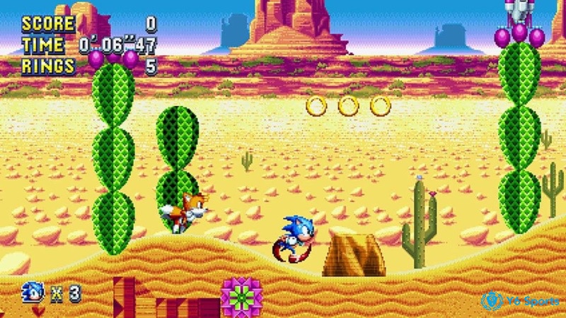 Phong cách pixel art của game Sonic Mania thể hiện sự tinh luyện trong thiết kế hình ảnh, cho thấy nghệ thuật 2D vẫn giữ vai trò quan trọng trong bối cảnh game hiện đại.