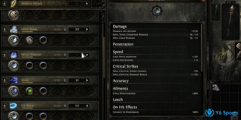 Kết hợp Skill Gem và Support Gem độc đáo trong PoE.