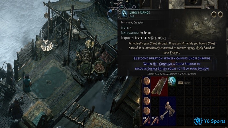 Giao diện và nhiệm vụ chính trong Path of Exile.