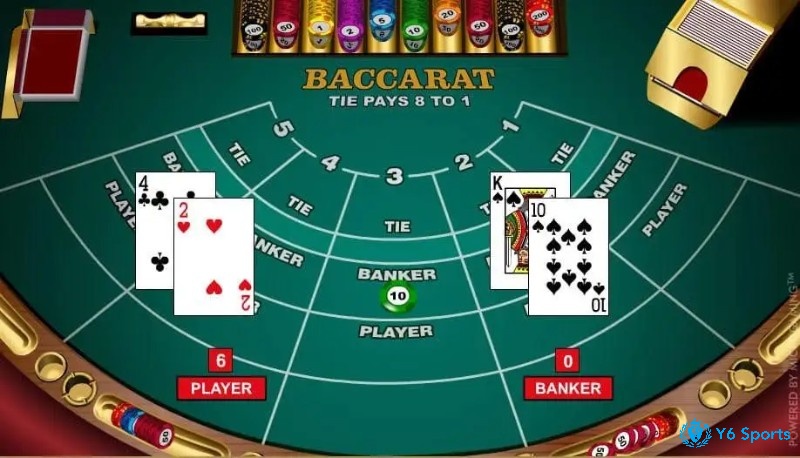 Quy tắc chia bài và hoa hồng Bankek tạo sự khác biệt nhỏ, về xác suất thắng trong Baccarat