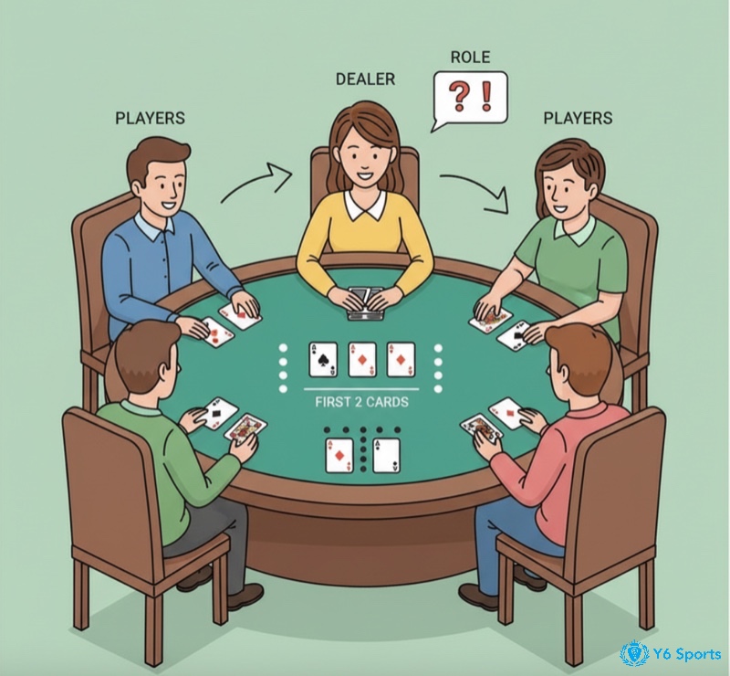 Quy trình chia bài xì dách tại nhà cái: Hướng dẫn chi tiết vai trò của dealer và cách thức phân phát bài cho người chơi