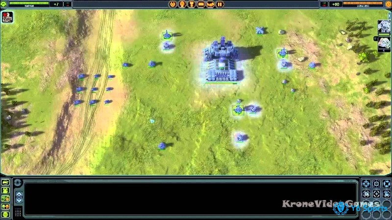 Game Supreme Commander có lối chơi chiến thuật khi bạn phải điều khiển nhiều đội quân khác nhau
