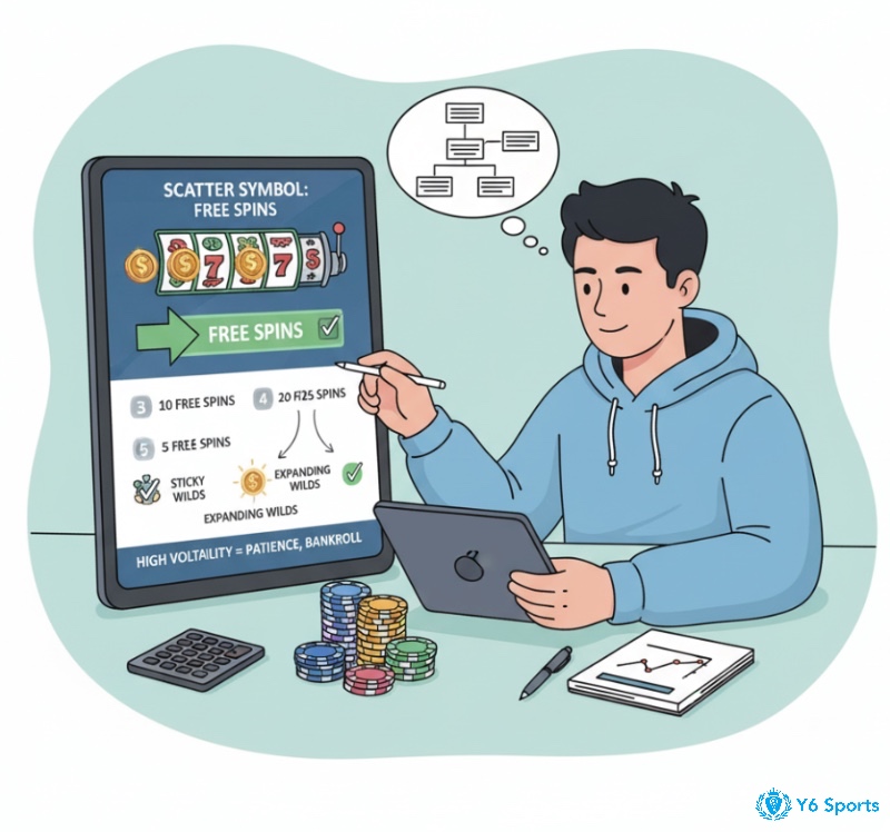 Người chơi Slot game tìm hiểu cơ chế hoạt động và chiến thuật để tận dụng Free Spins từ Scatter symbol truyền thống