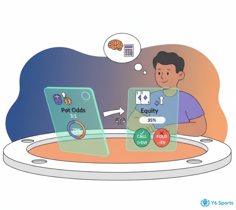 Cách tính Pot Odds poker: Chiến lược Call & Draw hiệu quả