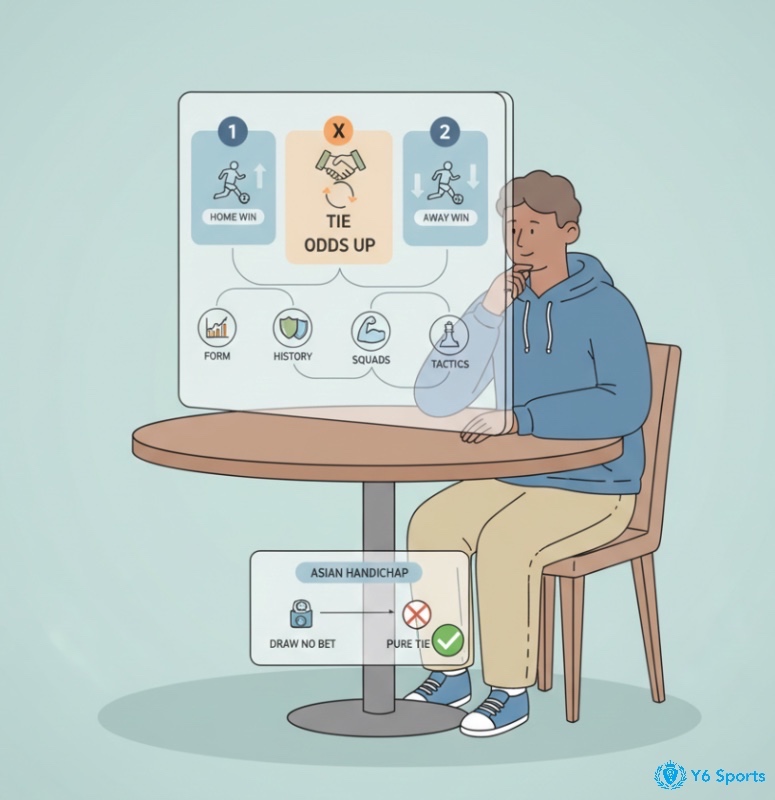 Cửa hòa (Tie) là gì? Cách chơi kèo hòa 1X2 và chiến lược tối ưu