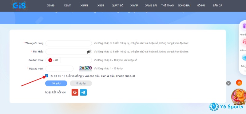 Hoàn tất đăng ký Gi8 đúng quy trình giúp người chơi sẵn sàng nhận ưu đãi và sử dụng đầy đủ tính năng
