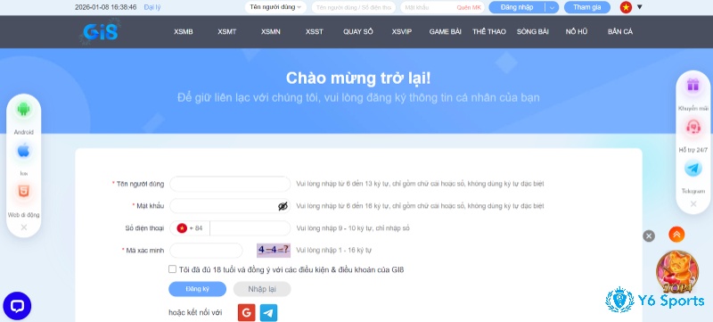 Chuẩn bị đầy đủ thông tin giúp quá trình đăng ký Gi8 diễn ra liền mạch và không phát sinh lỗi
