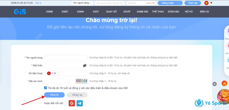 Thực hiện đúng từng bước giúp đăng ký Gi8 nhanh gọn và hạn chế tối đa sự cố phát sinh