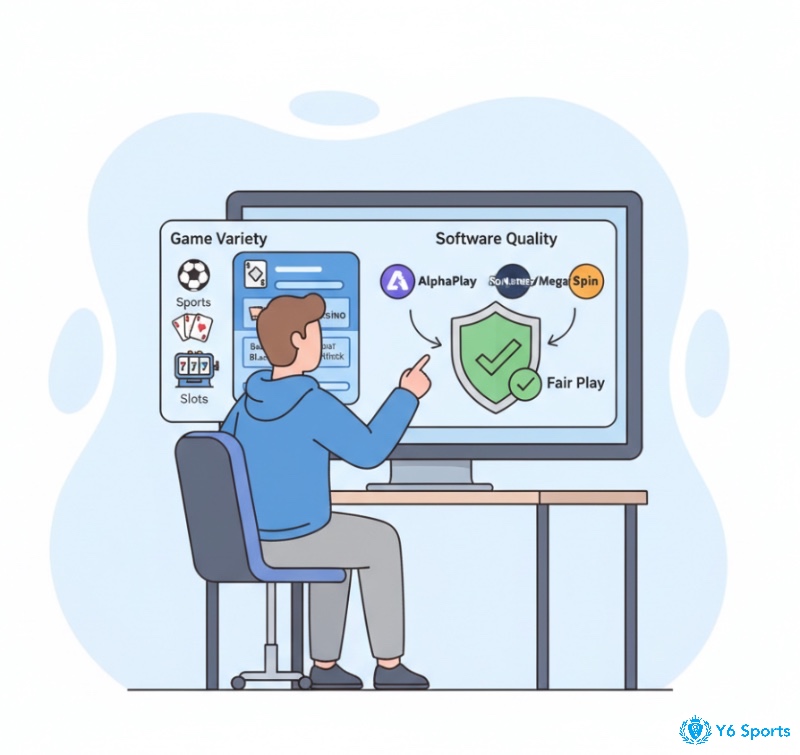 Người dùng đánh giá chất lượng phần mềm và đa dạng sản phẩm để chọn nhà cái cá cược uy tín