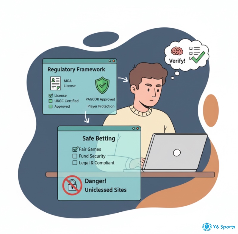 Người chơi xác minh giấy phép và khung pháp lý của nhà cái để đảm bảo an toàn và quyền lợi