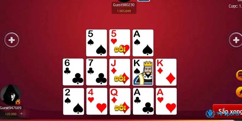 Khi sắp bài bạn cần chú ý sắp chi trước yếu nhất để giữ cân bằng tổng thể cho bài