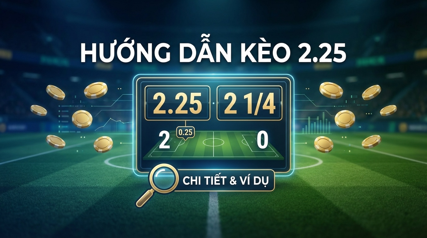 Cách đọc kèo 2.25: Hướng dẫn chi tiết, chuẩn xác cho tân thủ
