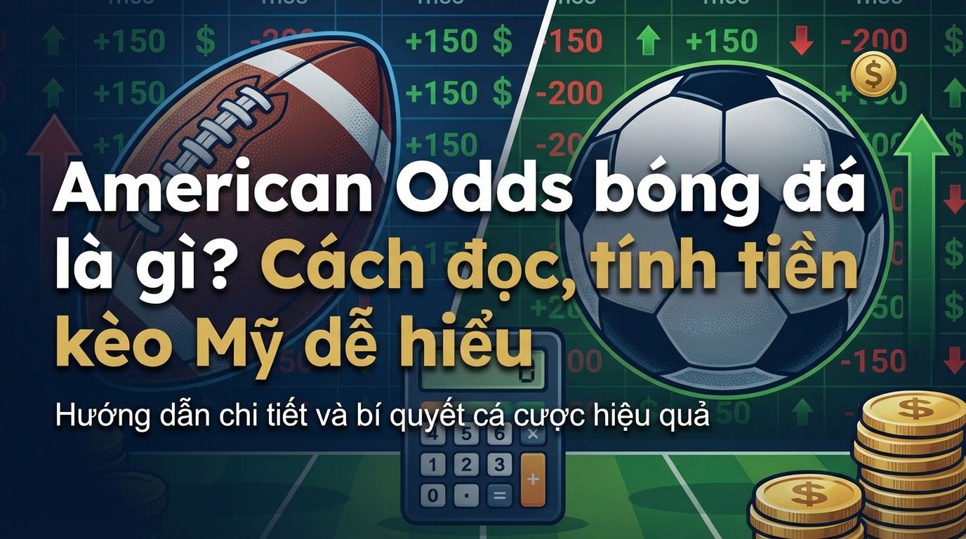 American Odds bóng đá là gì? Cách đọc, tính tiền kèo dễ hiểu