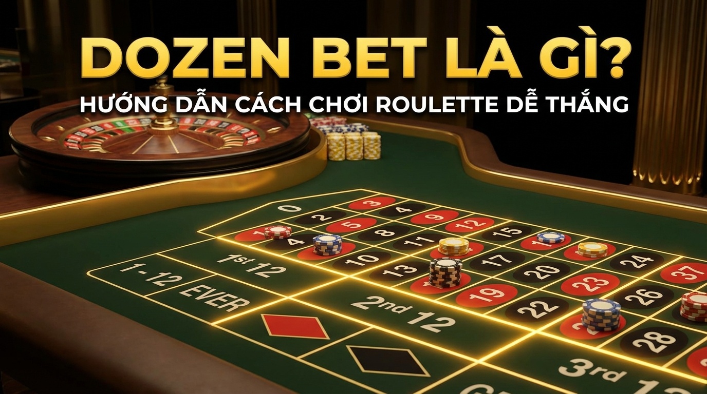 Dozen Bet là gì? Hướng dẫn cách chơi Roulette dễ thắng nhất