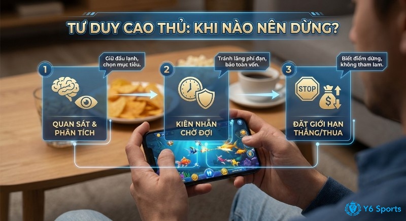 Hướng dẫn 3 bước tư duy cao thủ, để biết khi nào nên bắn, khi nào dừng cuộc chơi: quan sát, kiên nhẫn và đặt giới hạn thắng/thua