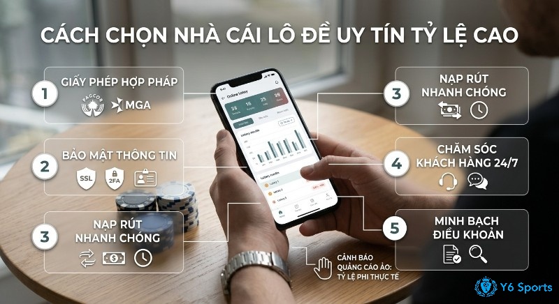 Checklist 5 tiêu chí chọn nhà cái lô đề online uy tín, đảm bảo tỷ lệ trả thưởng lô đề cao, bảo mật, nạp rút nhanh cùng cảnh báo quảng cáo ảo