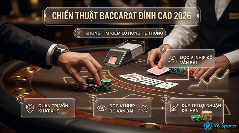 Chiến thuật Baccarat đỉnh cao 2026 không xoay quanh việc tìm “lỗ hổng”, mà chú trọng quản trị vốn chặt chẽ và quan sát nhịp biến động ván bài để tối ưu hiệu quả dài hạn