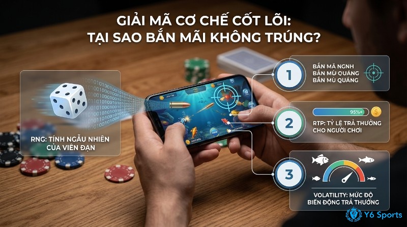 Giải mã cơ chế cốt lõi bí quyết chơi game bắn cá: RNG tính ngẫu nhiên, RTP tỷ lệ trả thưởng 95%+, Volatility mức độ biến động giúp tối ưu chiến thuật